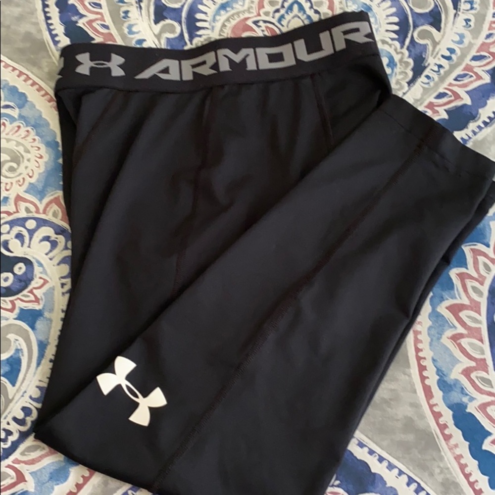 Under Armour Boys' HeatGear ¾ Length Leggings